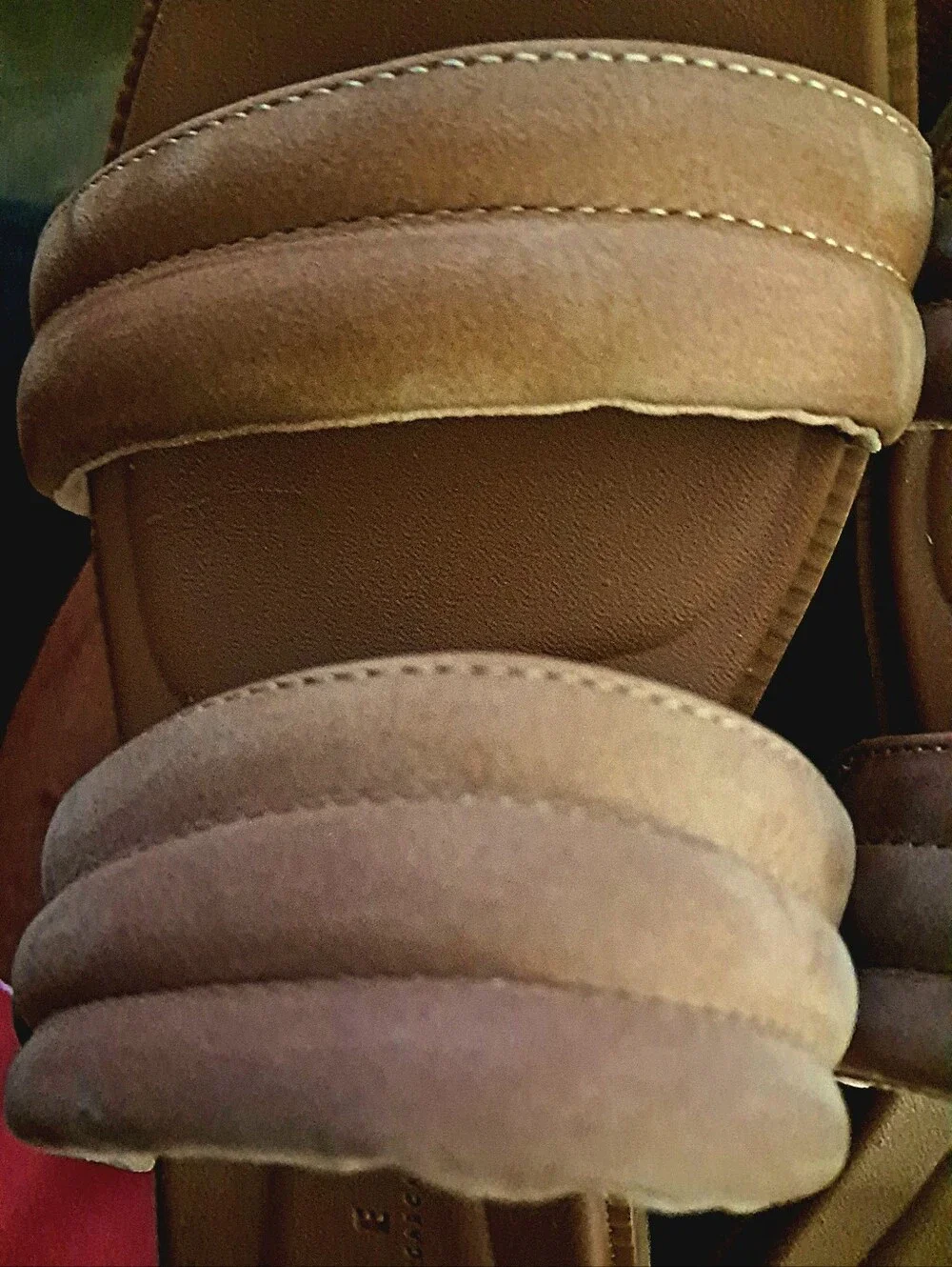 Reef Lofty Lux Hi Platform Leather Sandals Wm 9 Natural Tan LIKE NEW!